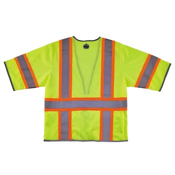 Ergodyne GloWear 8346Z Chaleco de alta visibilidad 24165 - tamaño Grande/XG - Poliéster - Lima - ANSI clase 3