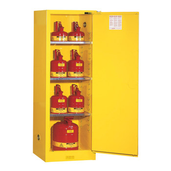 Imágen de Justrite Sure-Grip EX 892220 22 gal Amarillo Gabinete de almacenamiento de material peligroso (Imagen principal del producto)