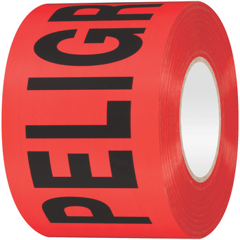 Shurtape BT 100 Rojo Cinta de barricada - 3 pulg. Anchura x 1000 pies Longitud - 2 - 3 mil Espesor - shurtape 232532
