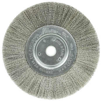 Weiler 01675 Cepillo de rueda - Rizado Acero inoxidable cerda