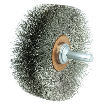Weiler 17637 Cepillo de rueda - Rizado Acero inoxidable cerda