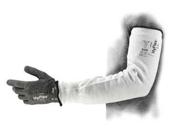 Ansell Hyflex Manga de brazo resistente a cortes 11210-N 11210180-NAR - tamaño 18 pulg. Estrecho - ANSI A2 - 18 pulg. - Hilado Intercept - Gris - 64761