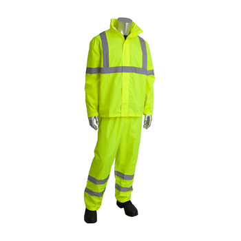 PIP Falcon Viz 353-1000LY Traje de lluvia 353-1000LY-4X/5X - tamaño 4EG/5EG - Amarillo lima de alta visibilidad - 10003