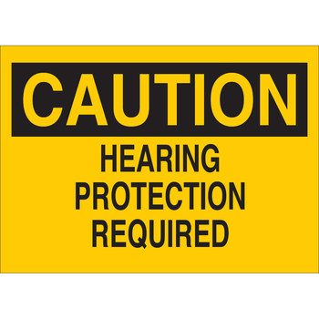 Imágen de Brady B-120 Poliéster reforzado con fibra de vidrio Rectángulo Amarillo Inglés Cartel de PPE 47064 (Imagen principal del producto)