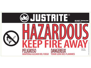 Justrite Sure-Grip EX Gabinete de almacenamiento de material peligroso 8604281 - 4 gal - Azul real - 16487