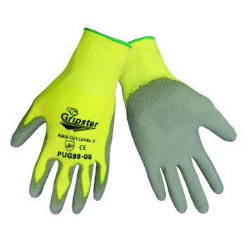 Imágen de Global Glove Gripster PUG88 Gris/Amarillo Extrapequeño Kevlar Guantes resistentes a cortes (Imagen principal del producto)