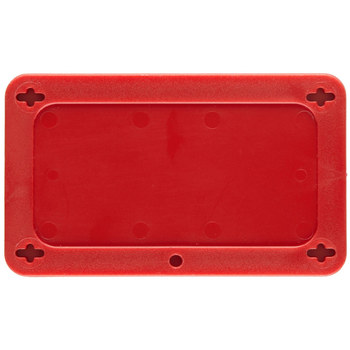 Imágen de Brady Rojo Rectángulo Plástico 41924 Etiqueta en blanco para válvula (Imagen principal del producto)
