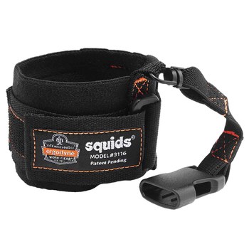 Ergodyne Squids 3192 Kit de anclaje de amarre de muñeca 19662 - Negro