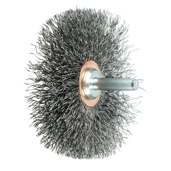 Weiler 17616 Cepillo de rueda - Rizado Acero cerda