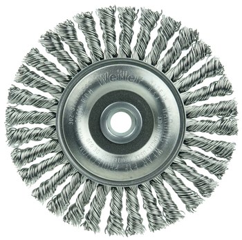 Weiler Roughneck 08954 Cepillo de rueda - Anudado - Circular trenzado Acero inoxidable cerda