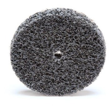 3M Scotch-Brite Unificado Carburo de silicio Suave Rueda de desbaste - Fina grado - Accesorio Eje - Diámetro 1 1/2 pulg. - Agujero Central 1/4 pulg. - Grosor 1/4 pulg. - 27953