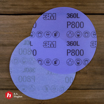 3M Hookit Recubierto Óxido de aluminio Morada Disco de velcro - Óxido de aluminio - 5 pulg. - P800 - Súper fino - 55722