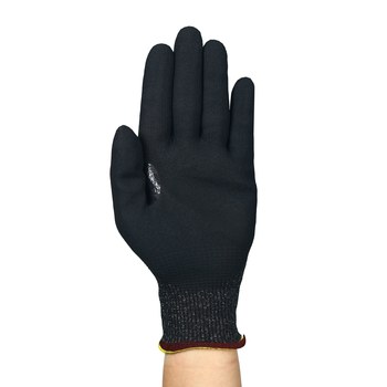 Ansell 11-591 Negro 9 Intercept - HPPE, nailon, elastano, acero, grafeno, tungsteno Apoyado Guantes resistentes a cortes - Pulgar reforzado - Paquete de Venta - 076490-60030