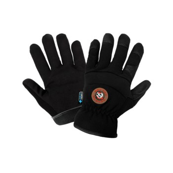 Global Glove AireFlex h3200inT Negro/Blanco Grande Spandex/cuero sintético Sintético Spandex/cuero sintético Guantes de mecánico - Pulgar tipo ala - hr3200int lg
