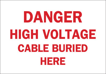 Imágen de Brady B-120 Poliéster reforzado con fibra de vidrio Rectángulo Blanco Inglés Cartel de seguridad eléctrica 71479 (Imagen principal del producto)