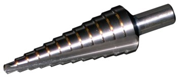 Cle-Line 1874 Multi Escalonado Taladro de eje reducido - Corte de mano derecha - Punta Dividir 118° - Acabado Brillante - Longitud Total 2.75 pulg. - Flauta Recto - Acero de alta velocidad - Vástago Reducido - C20287