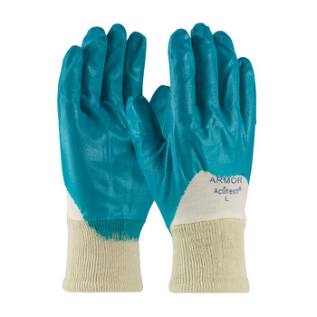 Imágen de PIP ArmorFlex 56-3180 Verde Grande Nitrilo Apoyado Guantes resistentes a productos químicos (Imagen principal del producto)