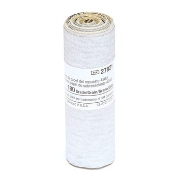 3M Stikit Rollo de lijado 27821 - 3 1/4 pulg. x 85 pulg. - Carburo de silicio - 180 - Muy fino