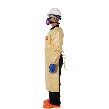 DuPont Tychem 6000 SFR Manipulación de sustancias químicas Bata delantal FS275TLT4X001200 - tamaño 4XG