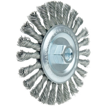 Weiler Wolverine 36224 Cepillo de rueda - Anudado - Torsión estándar Acero cerda