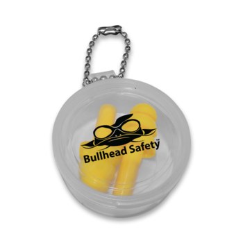 Global Glove Bullhead Safety Tapones para los oídos HP-S1 - Espuma con punta de caucho de silicón - Amarillo - 23