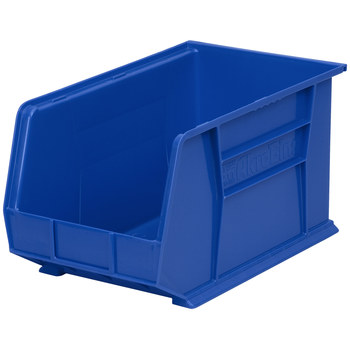 Imagen de Akro-mils Akrobin 60 lb Azul Polímero de grado industrial Colgado/Apilado Contenedor de almacenamiento (Imagen principal del producto)