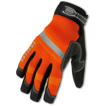 Imágen de Ergodyne Proflex 876WP Naranja de alta visibilidad Grande Cuero/Neopreno/PVC/Spandex/Felpa Guantes para condiciones frías (Imagen principal del producto)