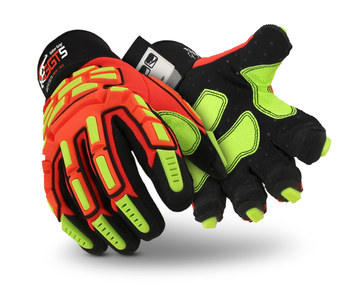 Imágen de HexArmor GGT5 Mud Grip GGT5 Alta visibilidad Rojo/Amarillo/Negro 10 SuperFabric/Cuero sintético Sintético Corte y Cosido Guantes resistentes a cortes (Imagen principal del producto)