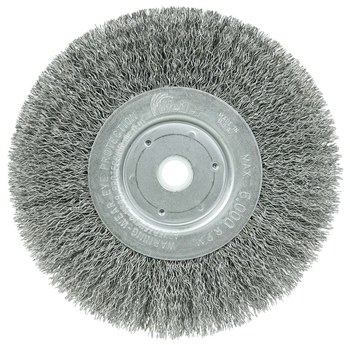 Weiler 01075 Cepillo de rueda - Rizado Acero cerda
