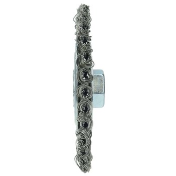 Weiler Wolverine 36219 Cepillo de rueda - Anudado - Circular trenzado Acero inoxidable cerda