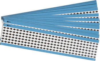 Imágen de Brady Blanco sobre negro Paño de vinilo EIA-3025-WT Flecha de inspección impresa (Imagen principal del producto)