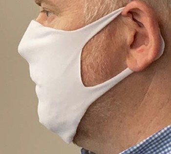 Impacto Mediano Pliegue plano Máscara facial protectora - bolsa - VB IMPACTO IPMASKSM