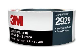 3M 2929 Plateado Cinta para ductos - 48 mm Anchura x 50 yd Longitud - 6 mil Espesor - 24883