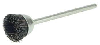 Weiler Crin Cepillo de copa - Accesorio Vástago sin rosca - Diámetro 1/2 pulg. - 26091