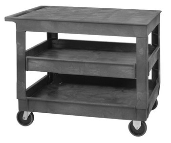 Imagen de Quantum Storage PFTC4026-33-3 550 lb Gris Polímero Carro de estantería para trabajo pesado (Imagen principal del producto)
