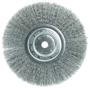 Weiler 01135 Cepillo de rueda - Rizado Acero cerda