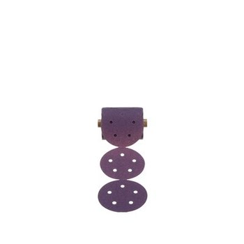 3M Cubitron II Stikit 86838 Rollo de discos PSA - 5 pulg. - 80 - Grano Cerámico de Precisión