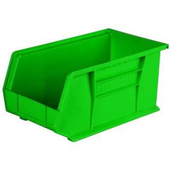 Imagen de Akro-mils Akrobin 60 lb Verde Polímero de grado industrial Colgado/Apilado Contenedor de almacenamiento (Imagen principal del producto)