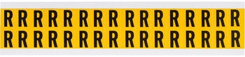 Imágen de Brady 15 Series Negro sobre amarillo Interior/exterior Vinilo 15 Series Carta 1520-R Etiqueta en forma de letra (Imagen principal del producto)