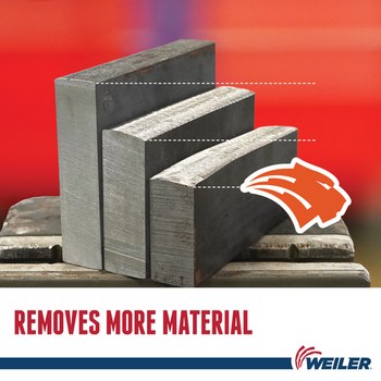Weiler Tiger Disco esmerilador 57135 - 7 pulg. - Óxido de aluminio - 24 - R