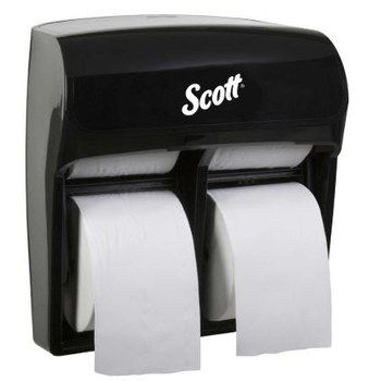 Imagen de Scott 44518 Pro 4 rollos estándar Negro Dispensador de papel higiénico (Imagen principal del producto)