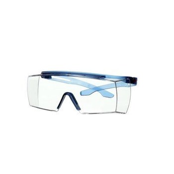 3M SecureFit Serie 3700 SF3701SGAF-BLU Policarbonato Gafas de seguridad OTG (sobre el vidrio) lente Transparente + Scotchgard - Sin marco - 051131-27896