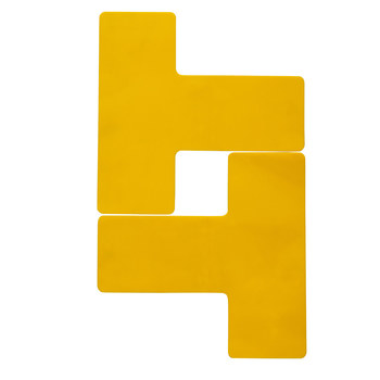 Imágen de Brady ToughStripe Max Amarillo En forma de T En forma de T Vinilo 170069 Etiqueta de marca de esquina (Imagen principal del producto)