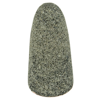 Weiler Tiger Zirc Zirconia Alumina Cono abrasivo - 20 grano - 1 1/2 pulg. longitud - Agujero Central UNC de 5/8-11 - 68308