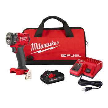 Imágen de Kit de llave de impacto compacta con anillo de fricción COMBUSTIBLE M18 2854-21HO de por de Milwaukee (Imagen principal del producto)