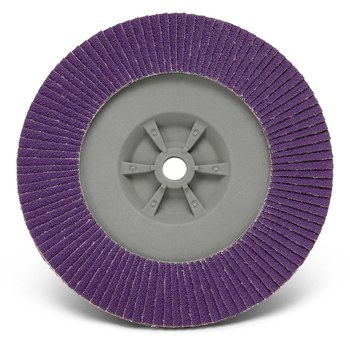 3M 769F Type 29 Flap Disc 05943 - Aluminum Oxide/Ceramic PSG - 7 in - 40+ - Coarse