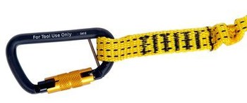 DBI-SALA Fall Protection for Tools Hook2Loop Amarre de herramienta 1500047 - 5/8 pulg. x 32 a 47 pulgadas - Malla tubular - Amarillo - 93092