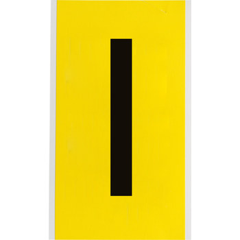 Imágen de Brady 34 Series Negro sobre amarillo Interior Paño de vinilo 34 Series Carta 3470-I Etiqueta en forma de letra (Imagen principal del producto)