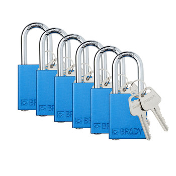 Imágen de Brady Azul Aluminio Candado de seguridad (Imagen principal del producto)