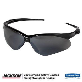 Ansell KleenGuard V30 Policarbonato Lentes de seguridad estándar lente Espejo negro - Marco envolvente - 761445-19806